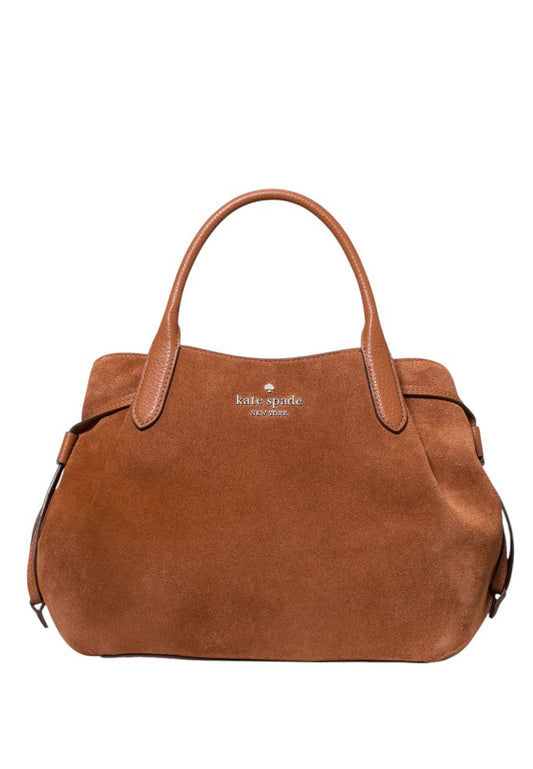 Kate Spade Dumpling Suede Small Satchel - Warm Ginger