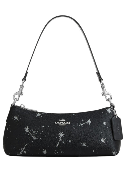 Coach Charlotte Shoulder Bag With Star Print - Black/Multi