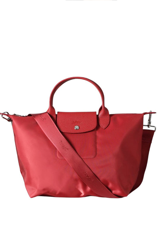 LONGCHAMP Le Pliage Neo Medium Top Handle Handbag - Red/Red