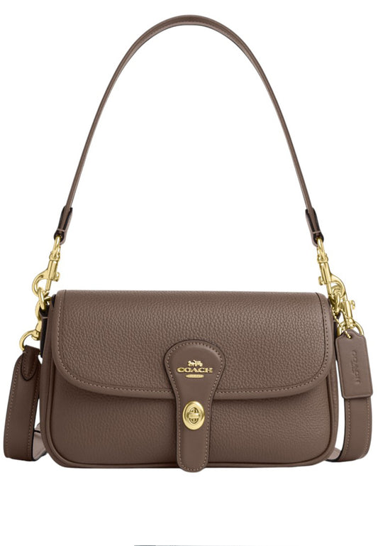 Coach Hadley Shoulder Bag - Dark Stone