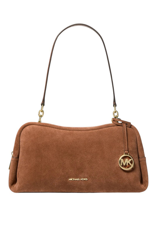 Michael Kors Cecily Small Suede Shoulder Bag - Lugggage
