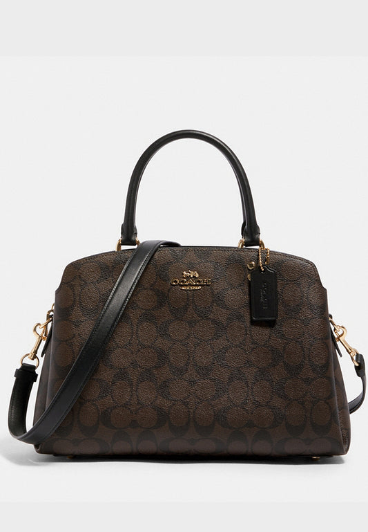 Coach Signature Lillie Carryall - Brown/Black