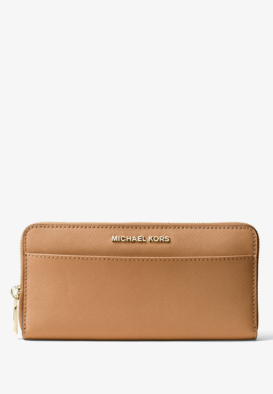 Michael Kors Saffiano Leather Continental Wallet - Brown