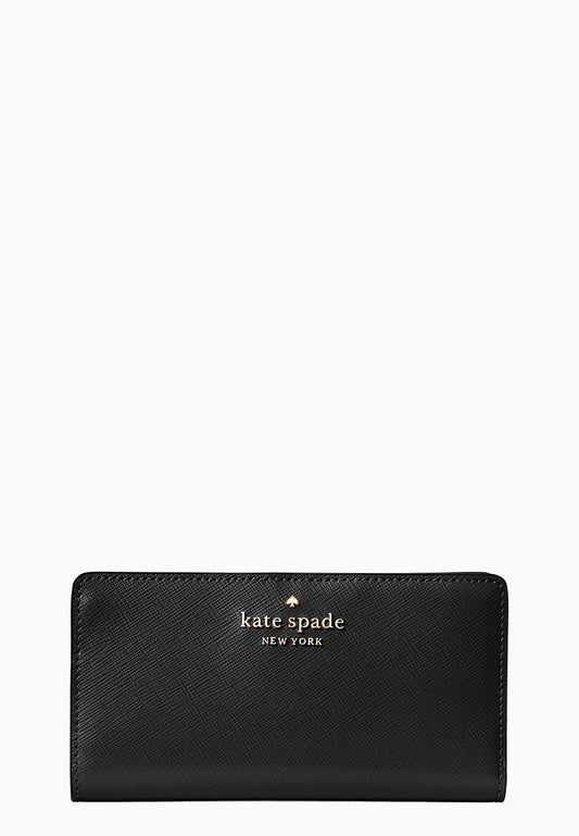 Kate Spade Staci Large Slim Bifold Wallet - Black