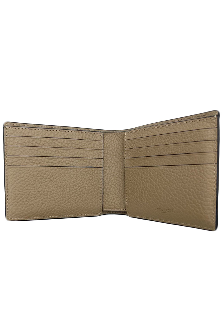 Coach Mens 3-In-1 Wallet In Colorblock With Horse And Carriage - Olive