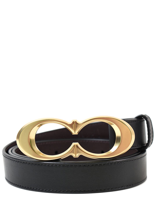 Coach Signature Buckle Belt 25mm - Black