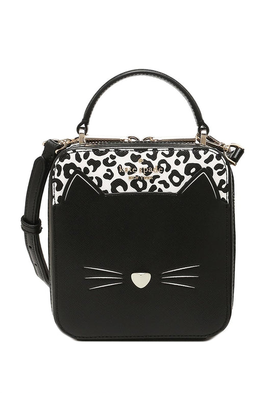 Kate Spade Meow Cat Daisy Crossbody Purse/Bag - Black