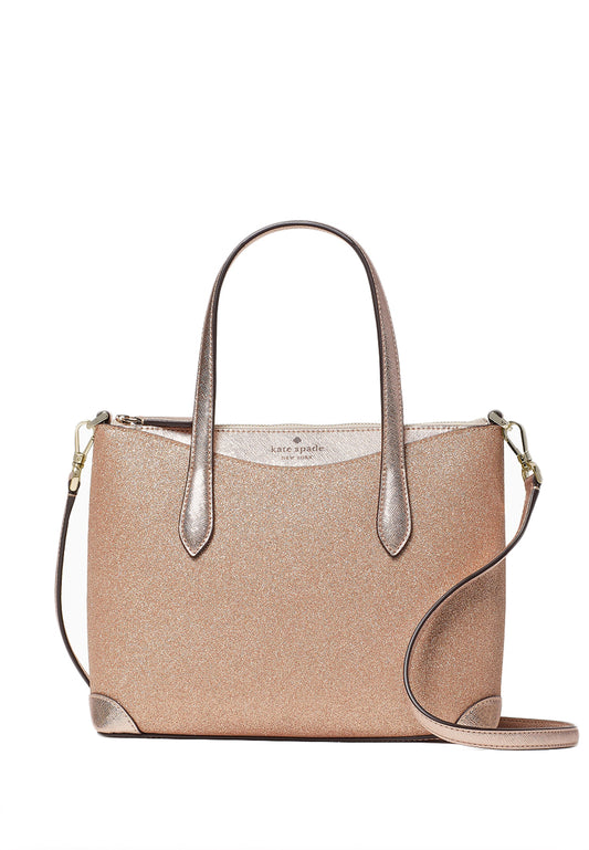 Kate Spade Shimmy Glitter Satchel - Rose Gold