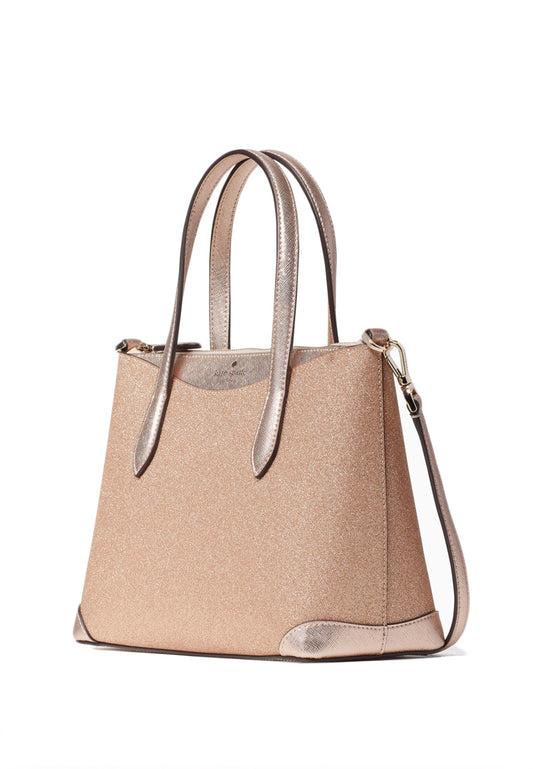 Kate Spade Shimmy Glitter Satchel - Rose Gold