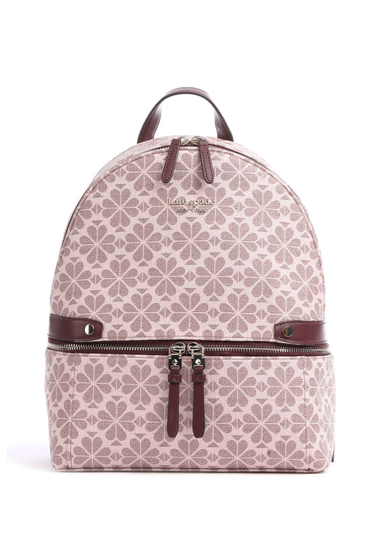Kate Spade Spade Flower Coated Canvas Day Pack Medium Backpack - Pink Multi