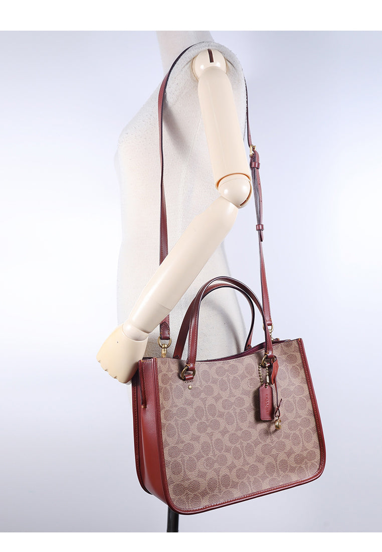 Coach Tyler Carryall 28 In Signature Canvas - Brown