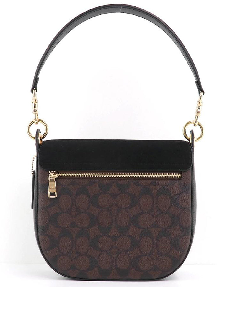 Coach Kleo Shoulder Bag 23 In Signature Canvas - Dark Brown