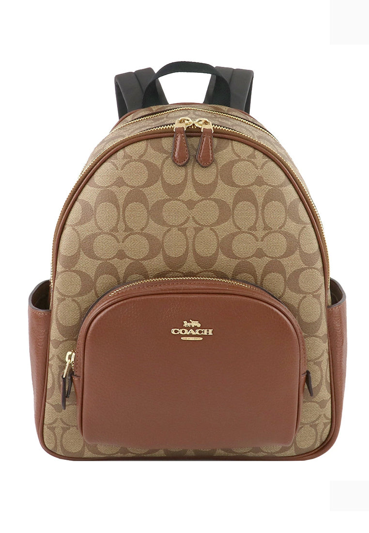 Coach Court Backpack In Signature Canvas - Brown Haute Style Malaysia Coach Court Backpack In Signature Canvas - Brown Haute Style Malaysia