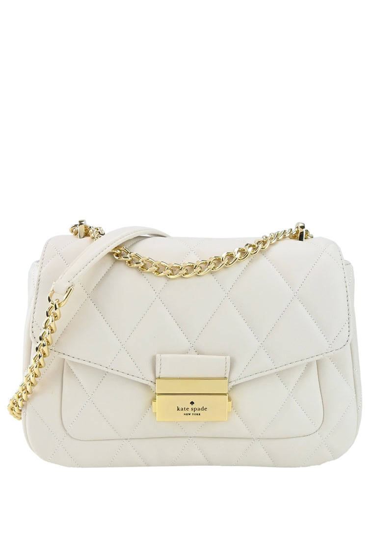 Kate Spade Carey Small Flap Shoulder Bag White