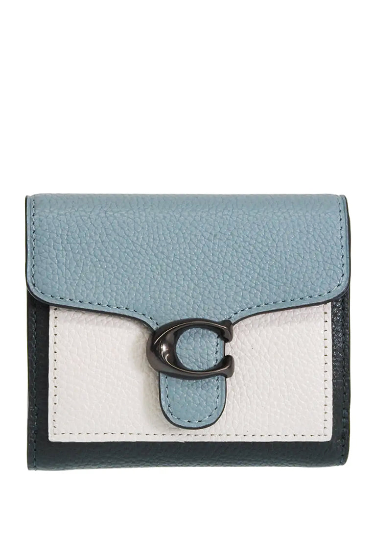 Coach Tabby Small Wallet In Colorblock Sage/Multi