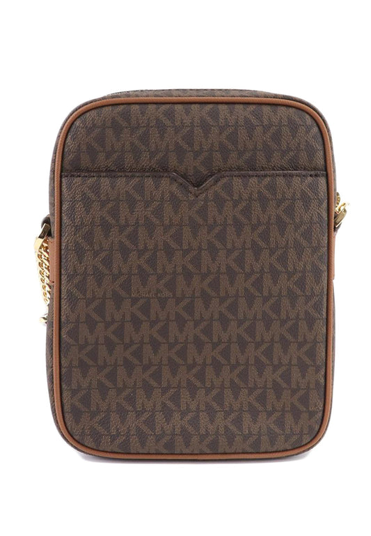 Michael Kors Jet Set Travel Medium Logo Crossbody Bag - Brown