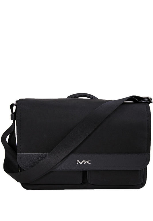 Michael Kors Mens Lautner Nylon Messenger Utility Bag - Black