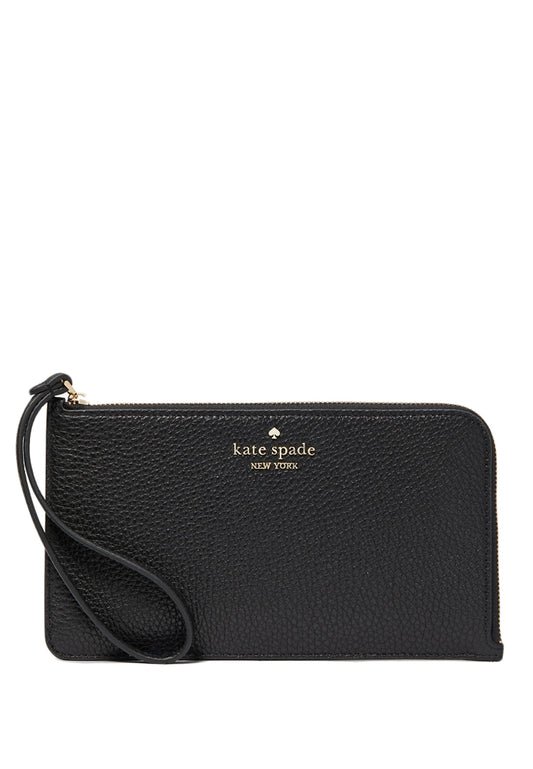 Kate Spade Lucy Medium L-Zip Wristlet - Black