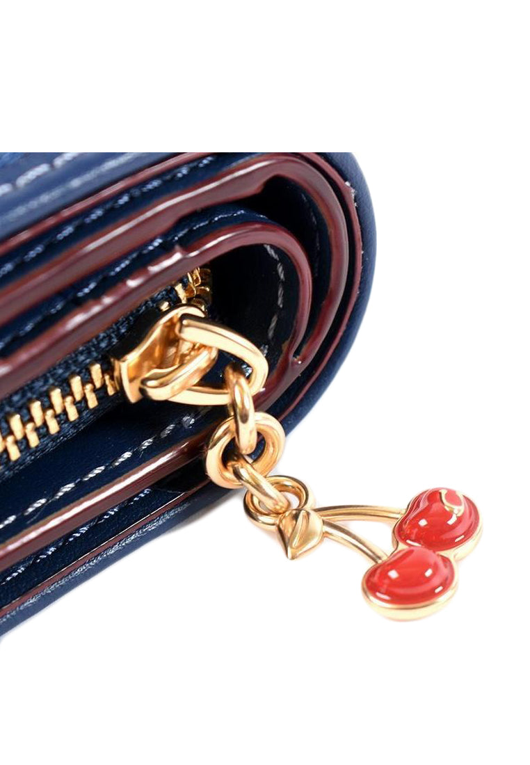 Coach Snap Wallet In Signature Denim - Denim