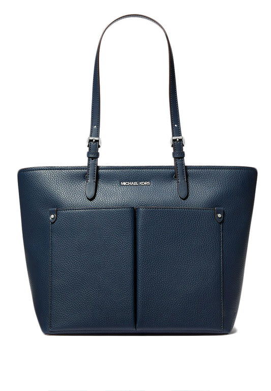 Michael Kors Jet Set Medium Pocket Tote Bag - Navy