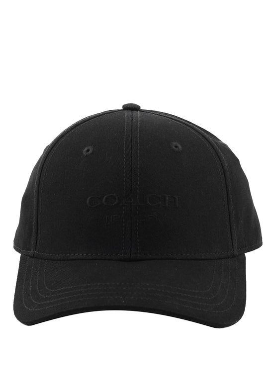 Coach Embroidered Baseball Hat - Black