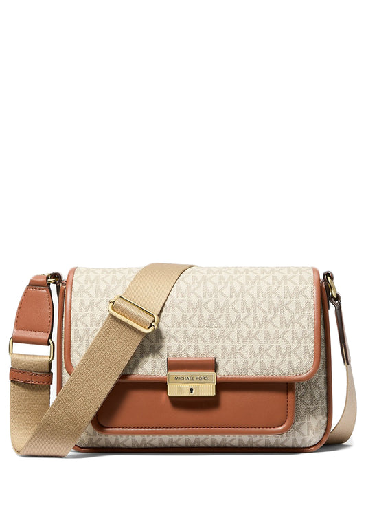 Michael Kors Bradshaw Medium Pocket Messenger - Vanilla