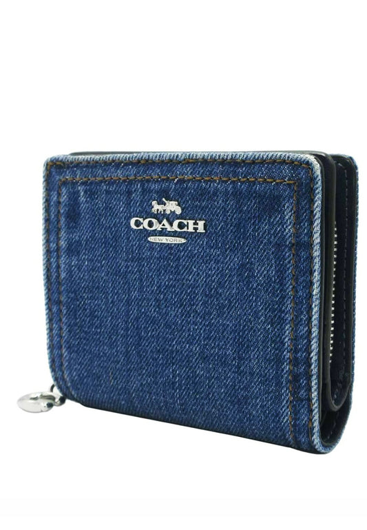Coach Snap Wallet - Indigo Blue