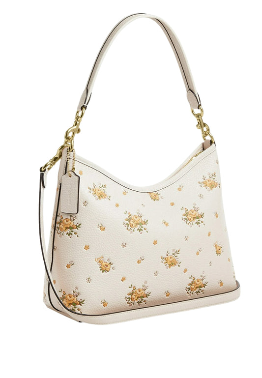Coach Laurel Shoulder Bag With Floral Print - White/Multi