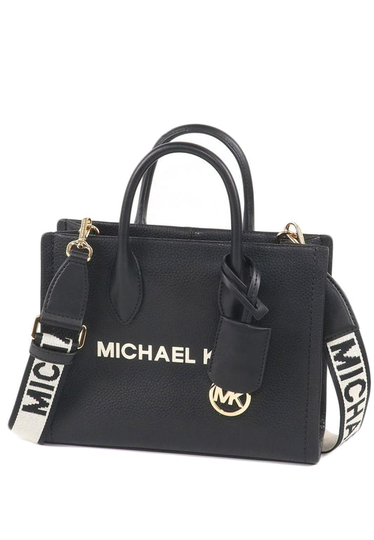 Michael Kors Mirella Small Pebbled Leather Crossbody Bag - Black