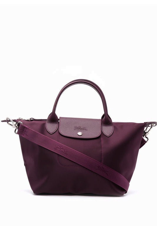 Longchamp Le Pliage Neo Medium Top Handle Handbag - Grape Purple