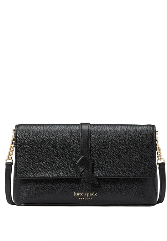 Kate Spade Knott Flap Chain Crossbody - Black