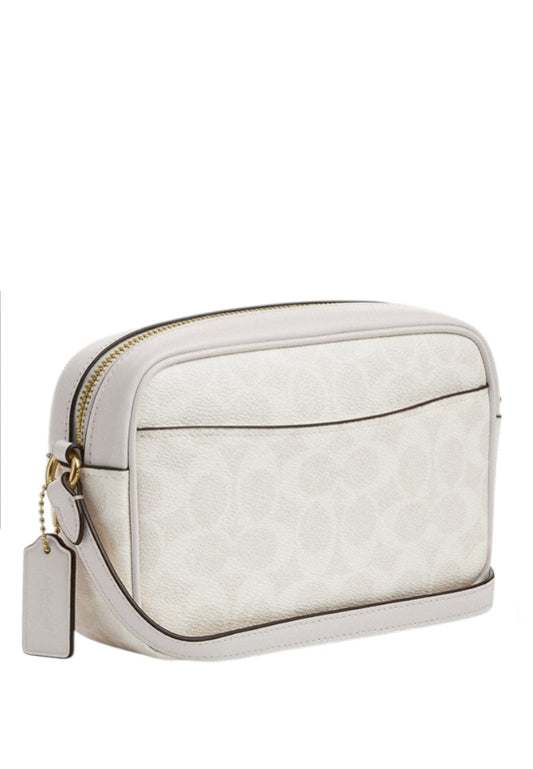 Coach Mini Jamie Camera Bag In Signature Canvas - White/Chalk
