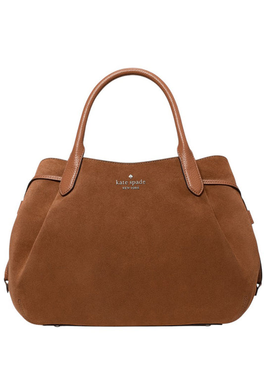 Kate Spade Dumpling Suede Large Satchel - Warm Ginger