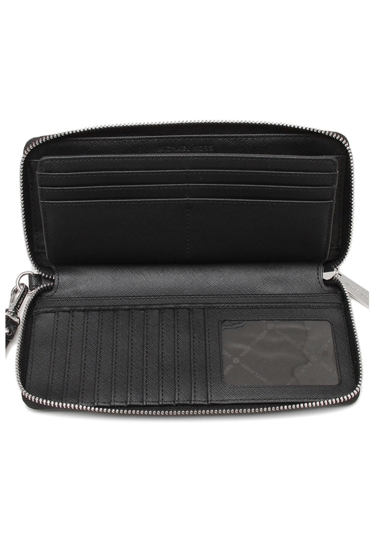 Michael Kors Jet Set Travel Large Travel Signature Continental Wallet - Black
