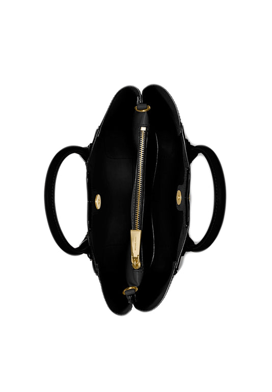 Michael Kors Mae Small Pebbled Leather Messenger Bag - Black