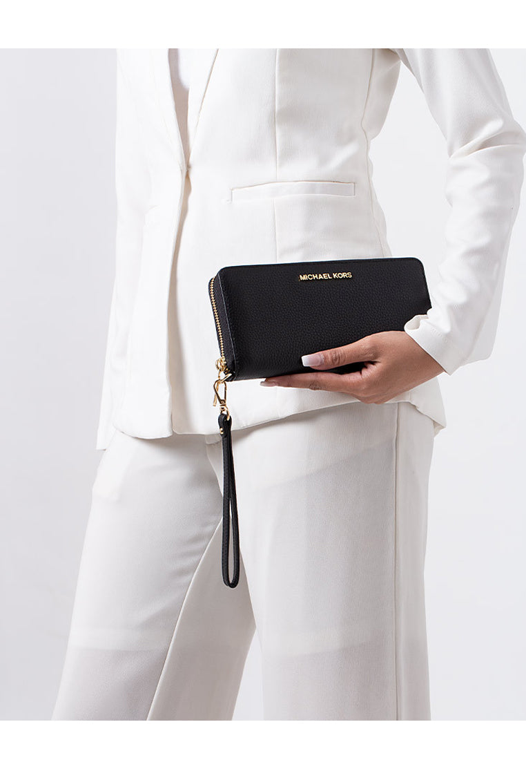 Michael Kors Jet Set Travel Continental Wallet - Black