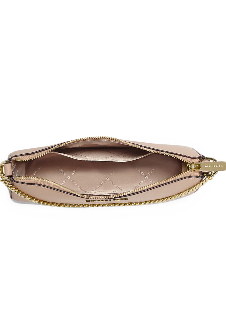 Michael Kors Jet Set Medium Saffiano Leather Crossbody Bag - Buff