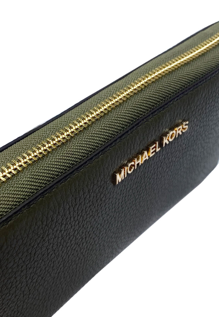 Michael Kors Jet Set Travel Large Pebbled Leather Wristlet - Duffle