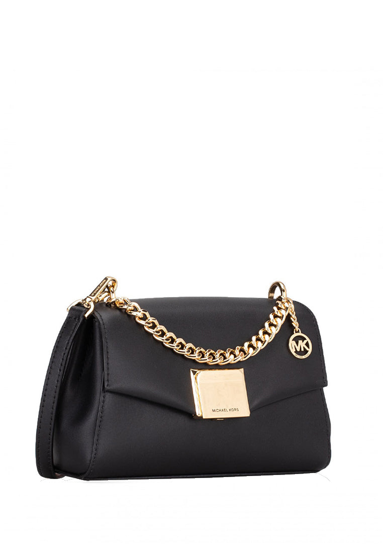 Michael Kors Lita Small Leather Crossbody Bag - Black