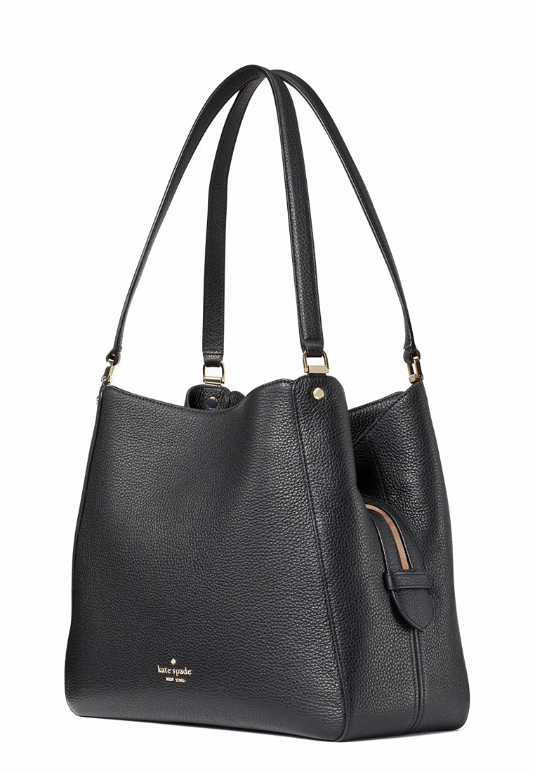 Kate Spade Leila Medium Triple Compartment Shoulder Bag - Black