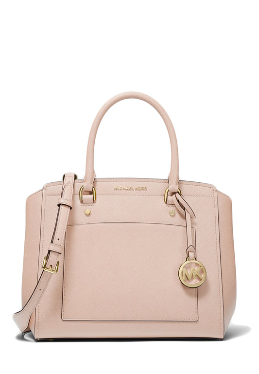 Michael Kors Park Large Leather Satchel - Soft Pink