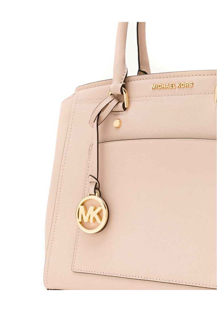 Michael Kors Park Large Leather Satchel - Soft Pink