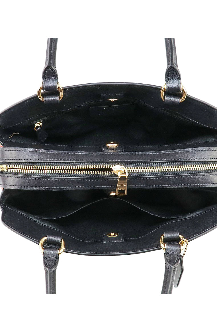 Coach Lillie Carryall In Colorblock Signature Canvas - Brown