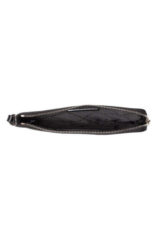Michael Kors Jet Set Travel Large Top Zip Wristlet In Signature - Black