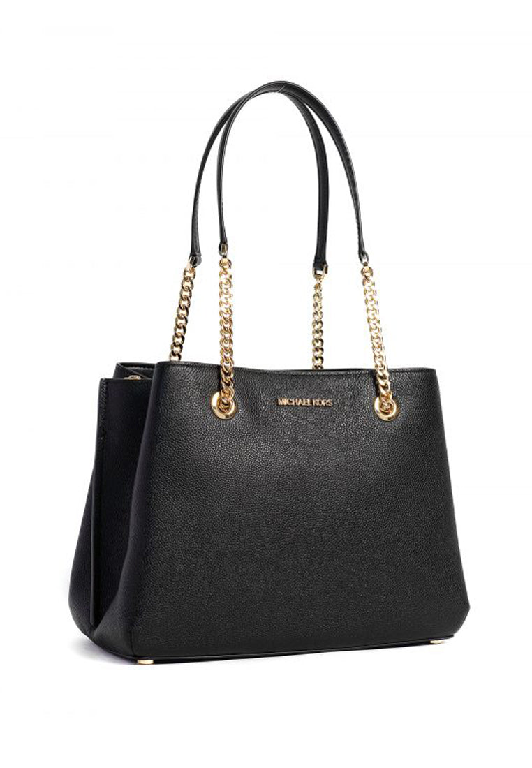 Michael Kors Large Teagan Satchel Bag - Black