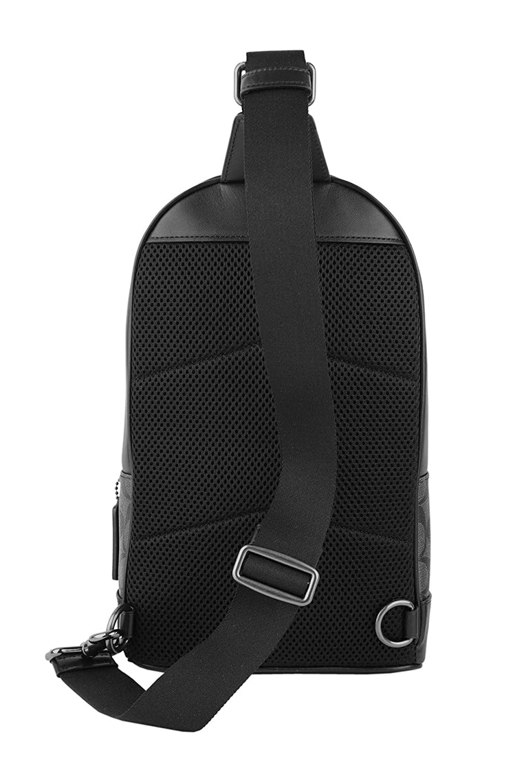 Coach Mens West Pack In Signature Canvas - Black