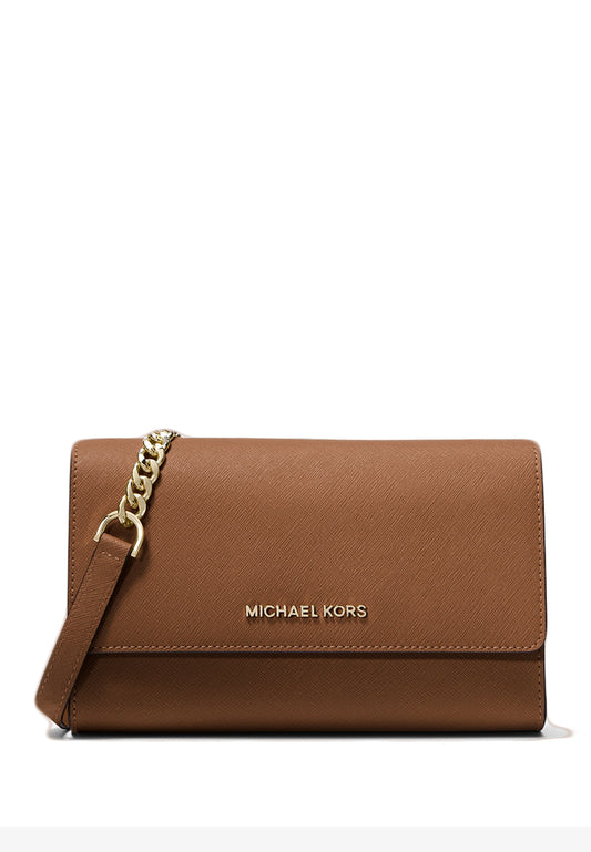 Michael Kors Saffiano Leather 3-In-1 Crossbody Bag - Brown