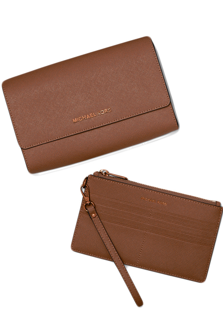Michael Kors Saffiano Leather 3-In-1 Crossbody Bag - Brown