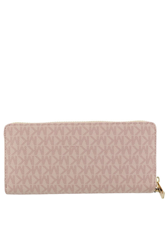 Michael Kors Jet Set Travel Signature Zip Around Continental Wallet - Ballet
