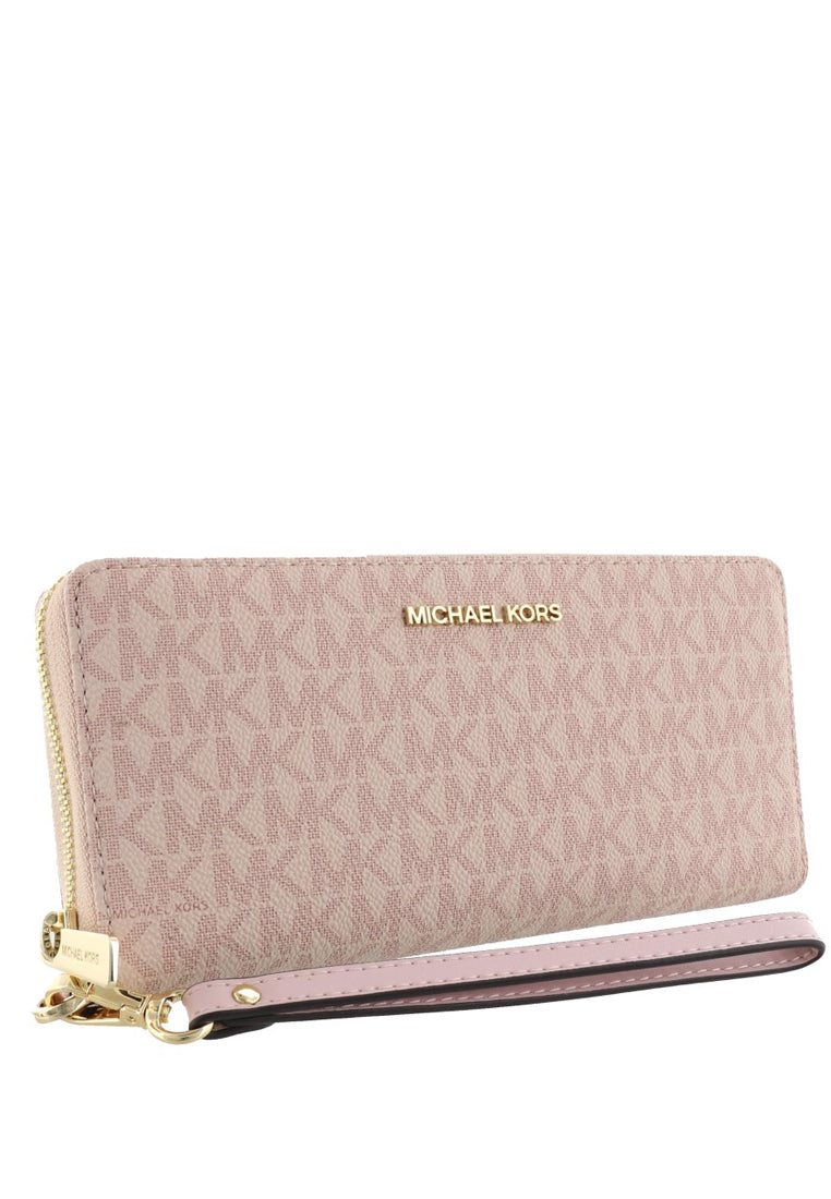 Michael Kors Jet Set Travel Signature Zip Around Continental Wallet - Ballet